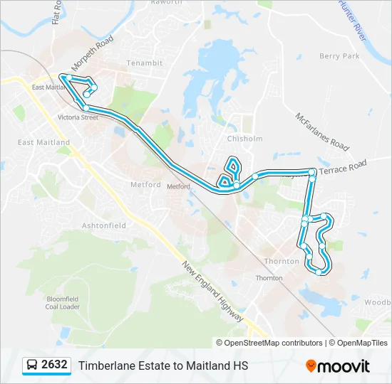 2632 Bus Line Map
