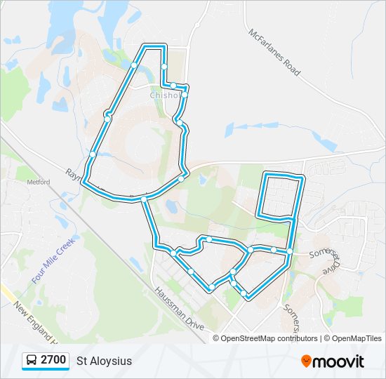 Mapa de 2700 de autobús