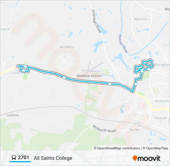 2701 Bus Line Map