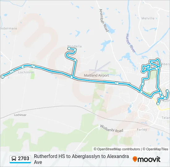 2703 Bus Line Map