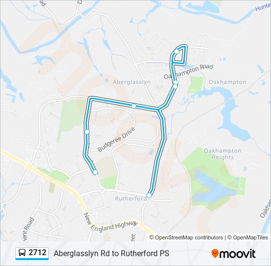 Mapa de 2712 de autobús