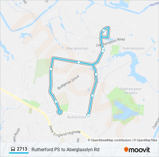 Mapa de 2713 de autobús