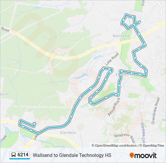 6214 bus Line Map