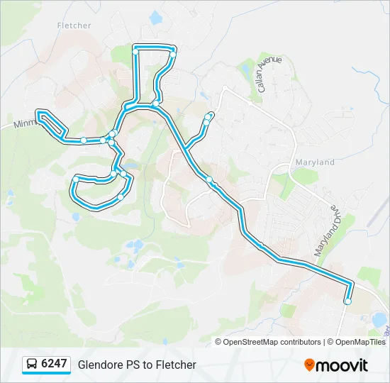 6247 Bus Line Map