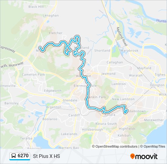 6270 bus Line Map