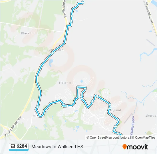 6284 Bus Line Map