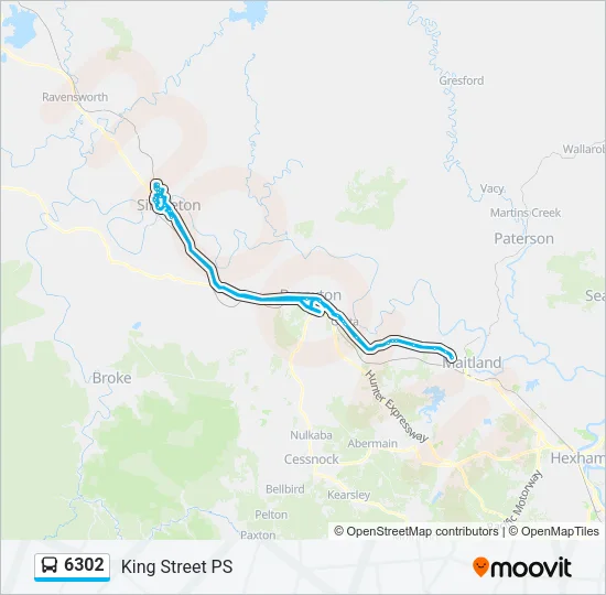 6302 Bus Line Map