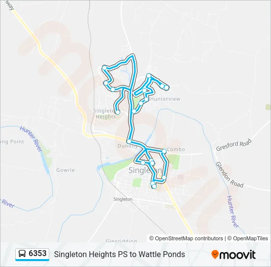 6353 Bus Line Map
