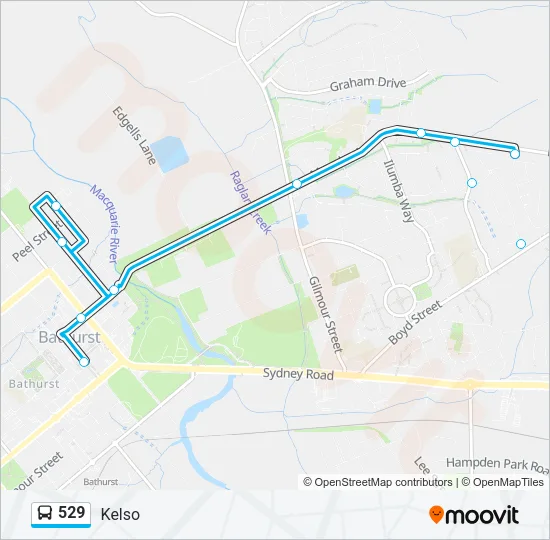 529 Bus Line Map