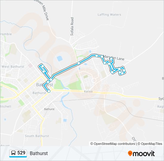 529 bus Line Map