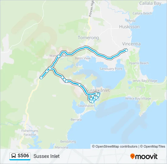 S506 Bus Line Map
