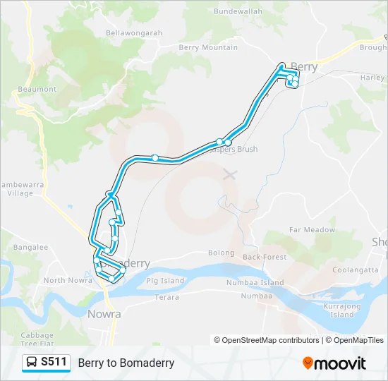 S511 Bus Line Map
