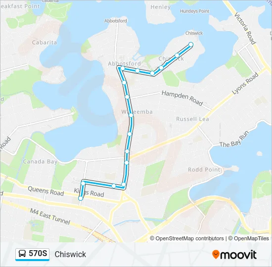 570S Bus Line Map