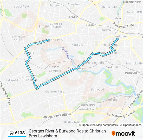 613S Route: Schedules, Stops & Maps - Georges River Rd & Mccall Av ...