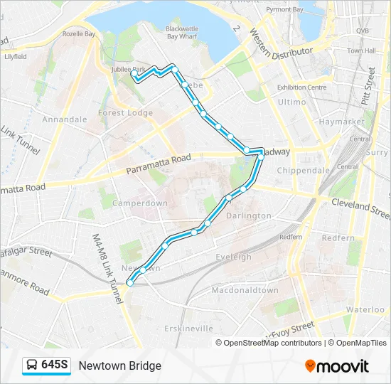 645S Route: Schedules, Stops & Maps - Newtown Bridge (Updated)