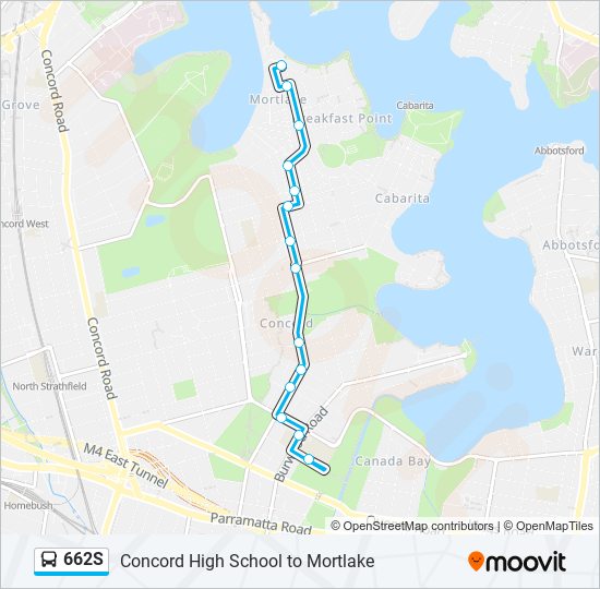 662S bus Line Map