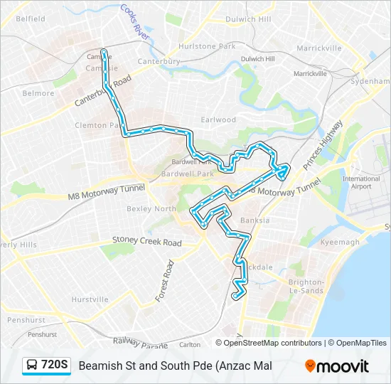 720S Bus Line Map