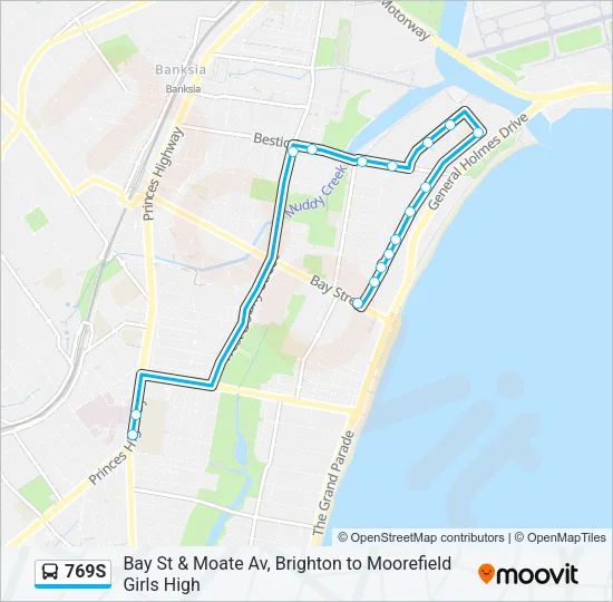 769S Bus Line Map
