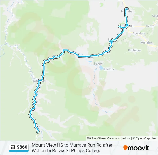 S860 Bus Line Map