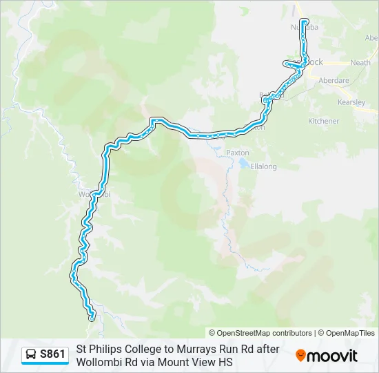S861 Bus Line Map