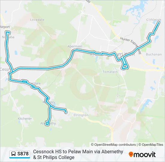 S878 Bus Line Map