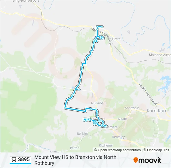 S895 Bus Line Map