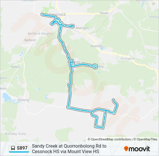 S897 Bus Line Map