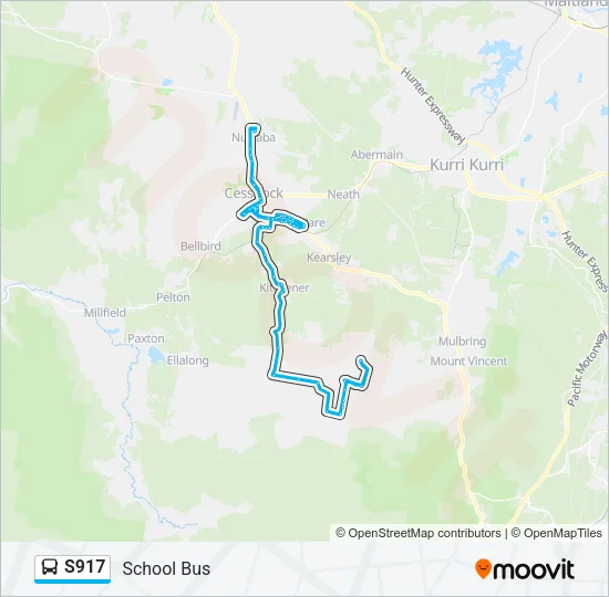 S917 Bus Line Map