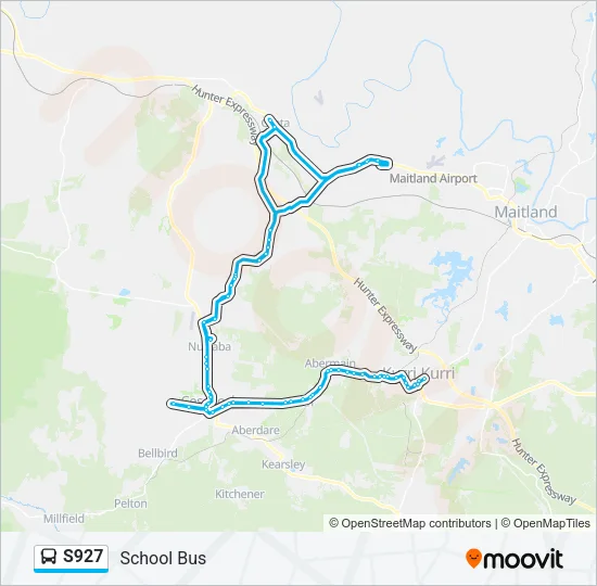 S927 Bus Line Map