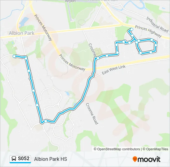 S052 Bus Line Map