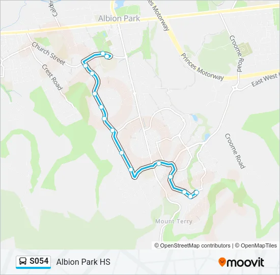 S054 Bus Line Map