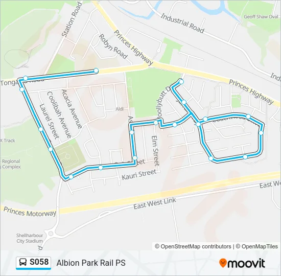 S058 Bus Line Map