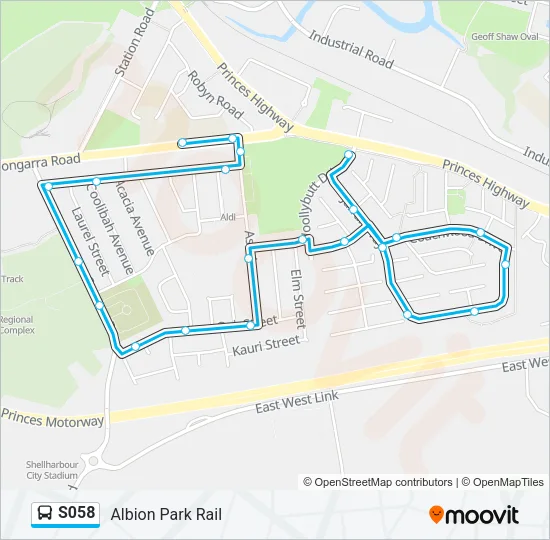 S058 Bus Line Map