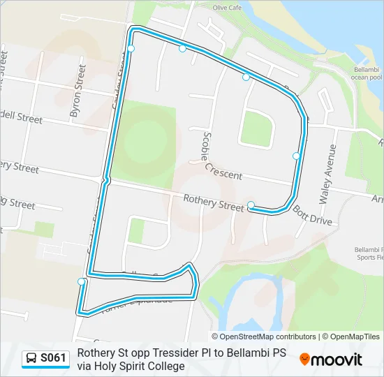 S061 Bus Line Map
