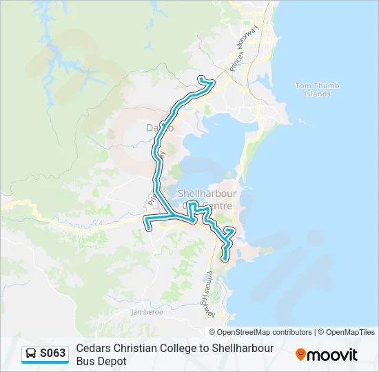 S063 Bus Line Map