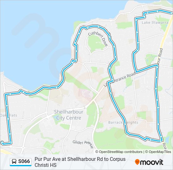 S066 bus Line Map