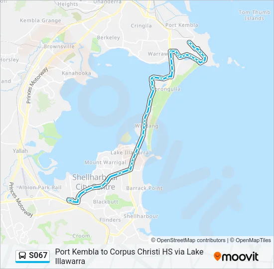 S067 Bus Line Map