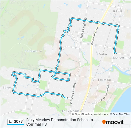 S073 Bus Line Map
