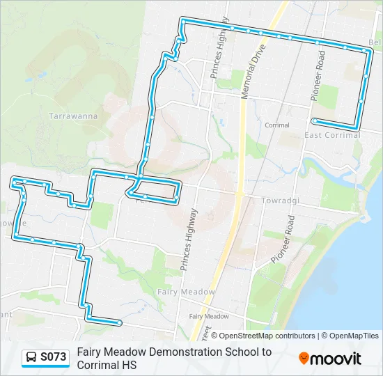 S073 Bus Line Map