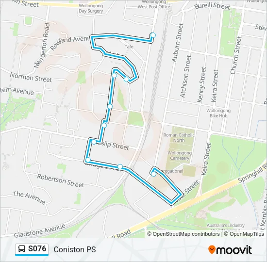 S076 Bus Line Map