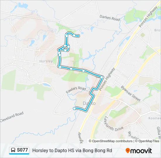 S077 Bus Line Map