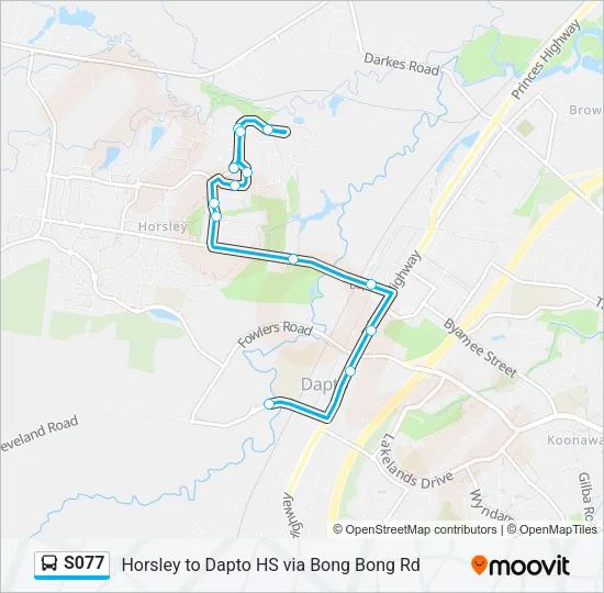 S077 Bus Line Map