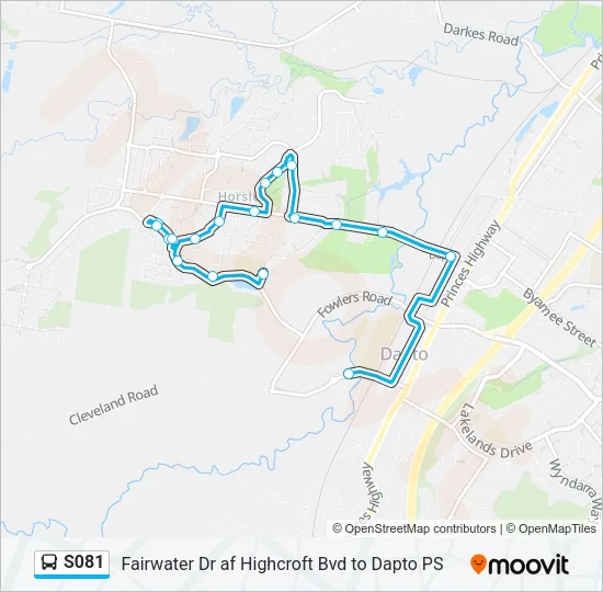 S081 Bus Line Map