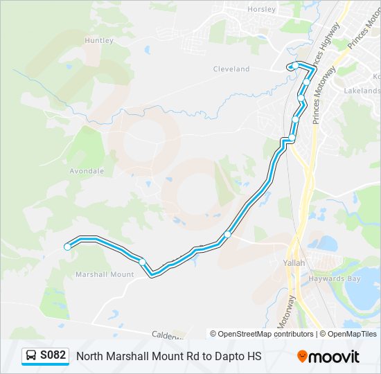 S082 bus Line Map