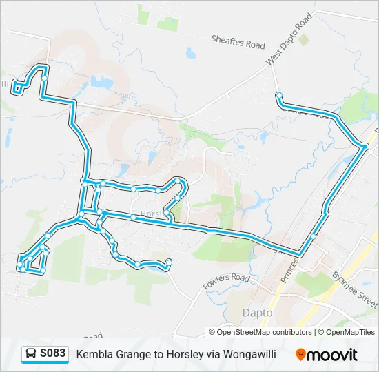 S083 Bus Line Map