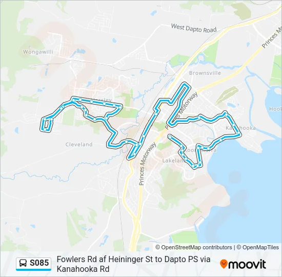 S085 Bus Line Map
