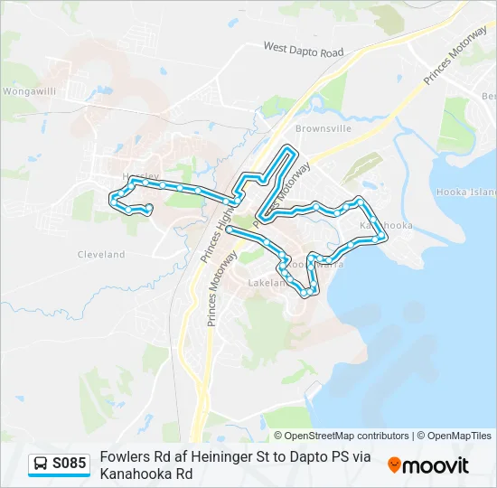 S085 Bus Line Map