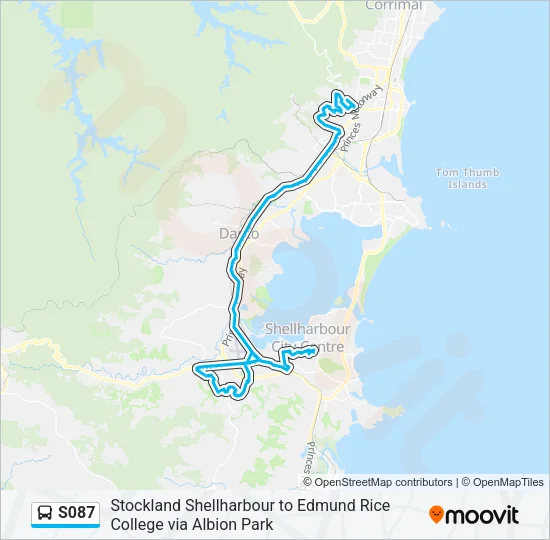 S087 Bus Line Map