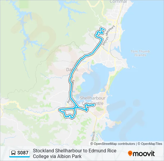 S087 Bus Line Map