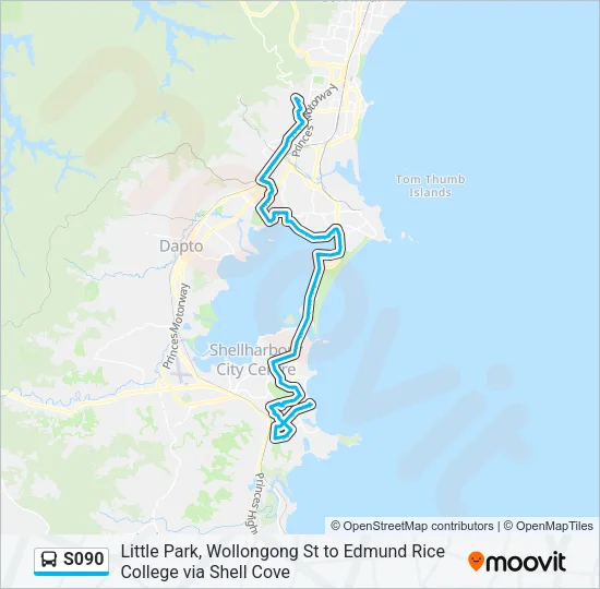 S090 Bus Line Map